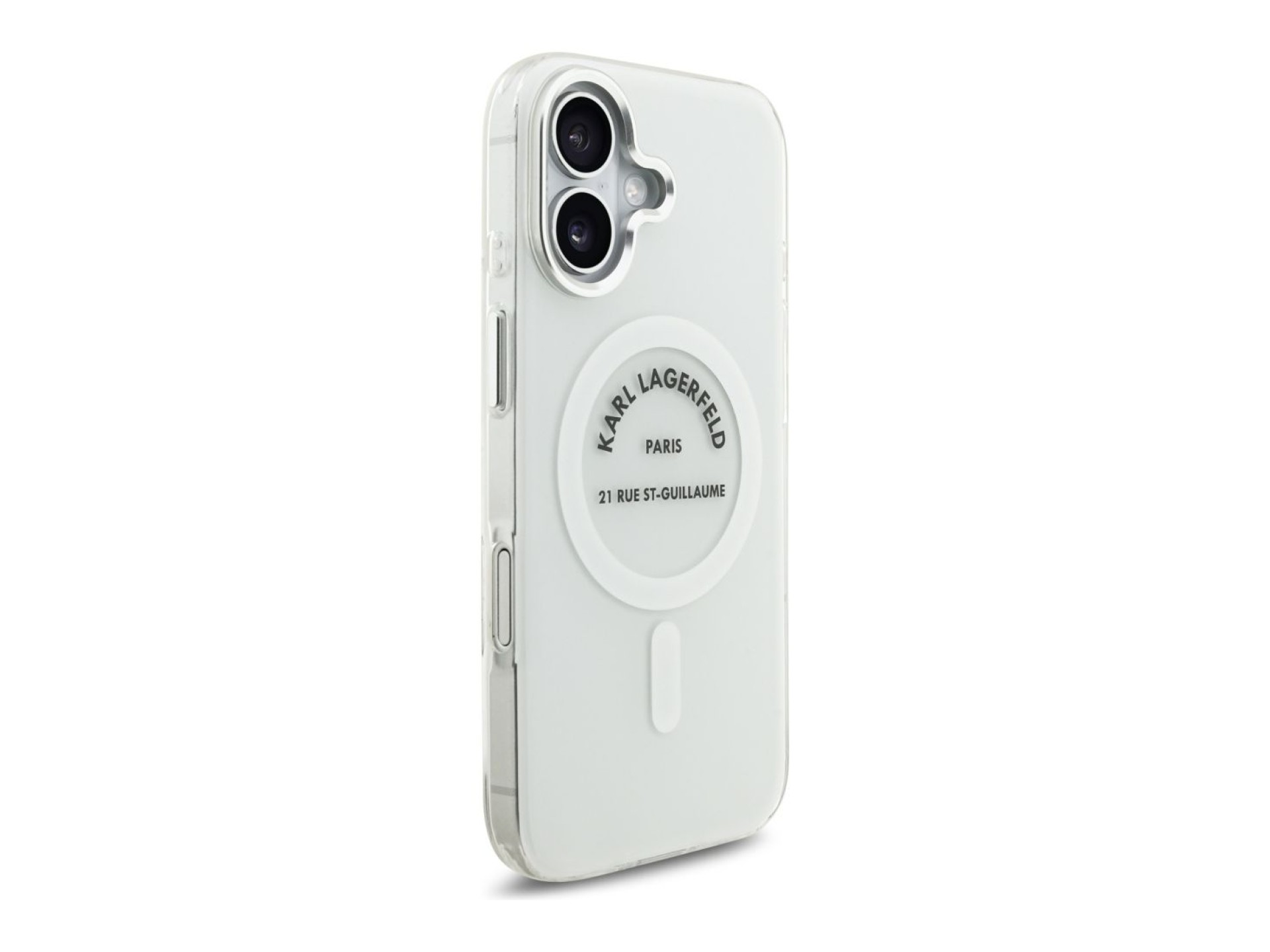 Karl Lagerfeld IML Karl RSG Logo MagSafe Case for iPhone 17 - Transparent