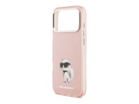 Capa MagSafe Karl Lagerfeld IML Aquarelle Choupette & Logo para iPhone 17 Pro - Rosa Capa MagSafe Karl Lagerfeld IML Aquarelle Choupette & Logo para iPhone 17 Pro - Rosa