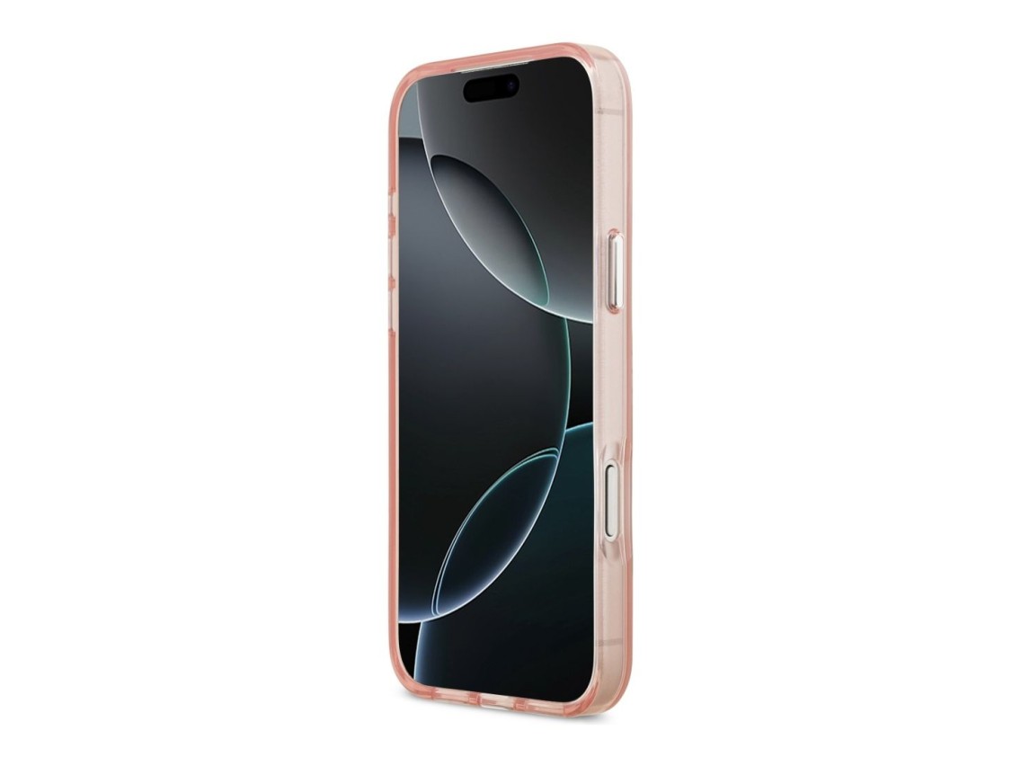 Capa MagSafe Karl Lagerfeld IML Aquarelle Choupette & Logo para iPhone 17 Pro - Rosa