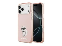Capa MagSafe Karl Lagerfeld IML Aquarelle Choupette & Logo para iPhone 17 Pro - Rosa