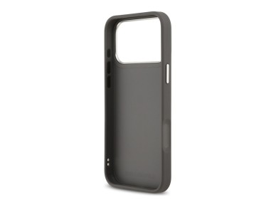Karl Lagerfeld FW Grained Karl & Choupette Heads Pins & Logo iPhone 17 Pro Max Case - Gray Karl Lagerfeld FW Grained Karl & Choupette Heads Pins & Logo iPhone 17 Pro Max Case - Gray