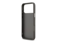Karl Lagerfeld FW Grained Karl & Choupette Heads Pins & Logo iPhone 17 Pro Max Case - Gray Karl Lagerfeld FW Grained Karl & Choupette Heads Pins & Logo iPhone 17 Pro Max Case - Gray