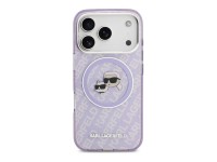 Funda MagSafe Karl Lagerfeld IML Glitter Karl & Choupette Heads para iPhone 17 Pro - Morado Funda MagSafe Karl Lagerfeld IML Glitter Karl & Choupette Heads para iPhone 17 Pro - Morado