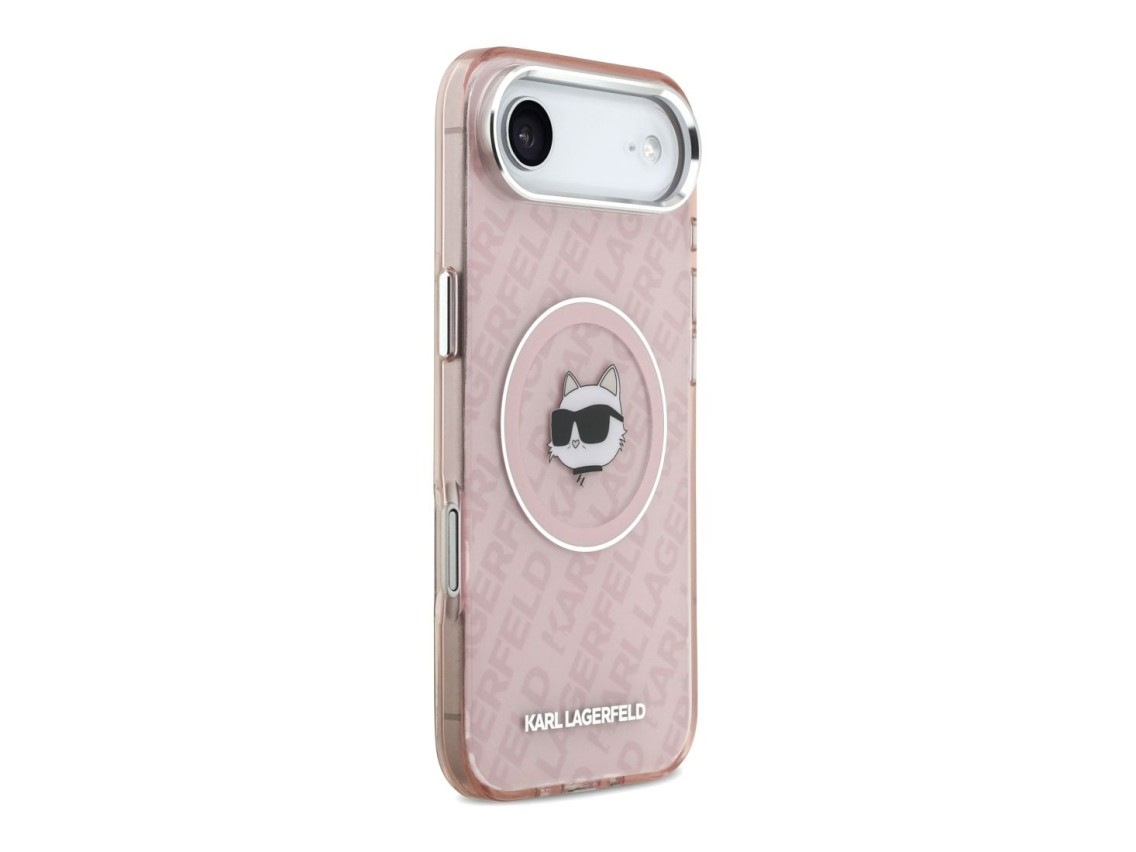 Karl Lagerfeld IML Choupette Head Logo MagSafe Case for iPhone Air - Pink