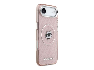 Karl Lagerfeld IML Choupette Head Logo MagSafe Case for iPhone Air - Pink