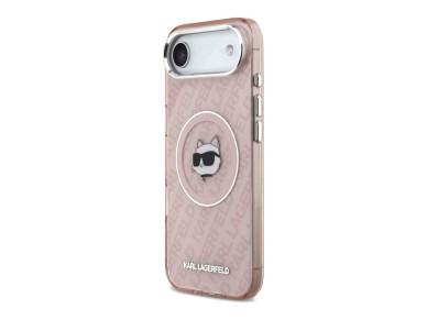Karl Lagerfeld IML Choupette Head Logo MagSafe Case for iPhone Air - Pink