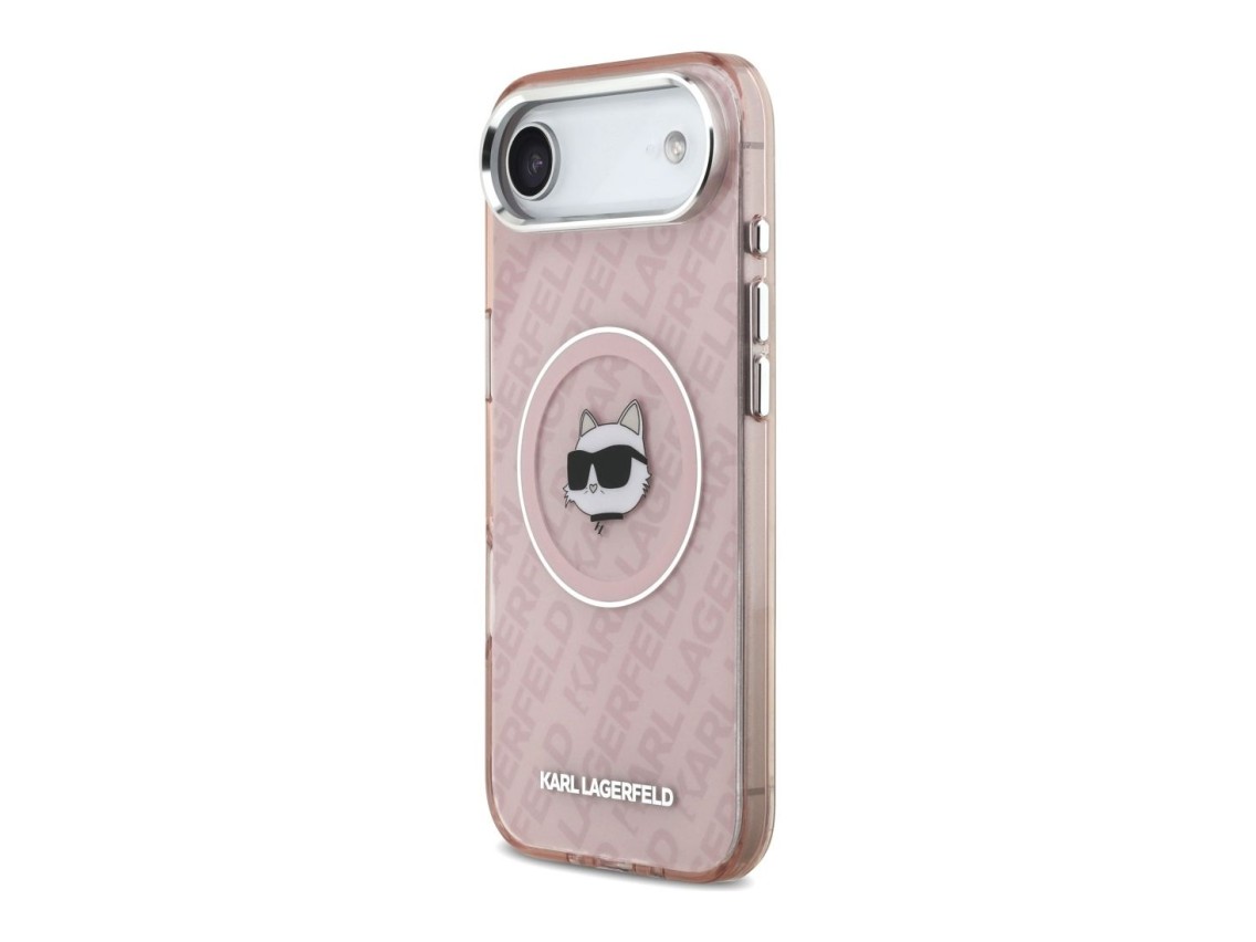 Karl Lagerfeld IML Choupette Head Logo MagSafe Case for iPhone Air - Pink