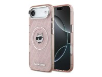 Karl Lagerfeld IML Choupette Head Logo MagSafe Case for iPhone Air - Pink