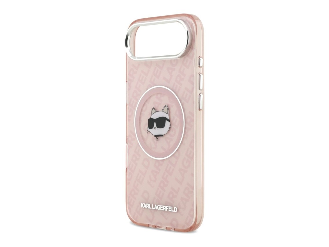 Karl Lagerfeld IML Choupette Head Logo MagSafe Case for iPhone Air - Pink