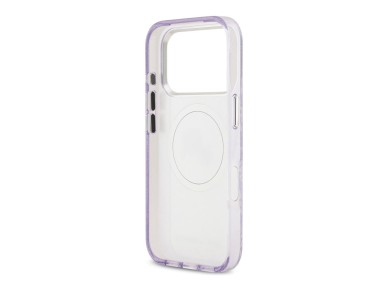Karl Lagerfeld IML Glitter Karl & Choupette Heads Logo MagSafe Case for iPhone 17 Pro - Purple Karl Lagerfeld IML Glitter Karl & Choupette Heads Logo MagSafe Case for iPhone 17 Pro - Purple