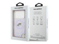Funda MagSafe Karl Lagerfeld IML Glitter Karl & Choupette Heads para iPhone 17 Pro - Morado Funda MagSafe Karl Lagerfeld IML Glitter Karl & Choupette Heads para iPhone 17 Pro - Morado