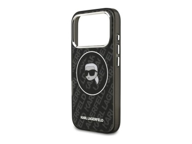 Karl Lagerfeld IML Karl Head Logo MagSafe Case for iPhone 17 Pro Max - Black Karl Lagerfeld IML Karl Head Logo MagSafe Case for iPhone 17 Pro Max - Black