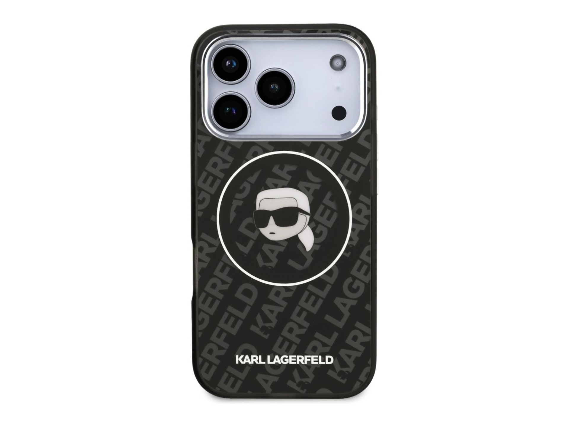 Karl Lagerfeld IML Karl Head Logo MagSafe Case for iPhone 17 Pro - Black