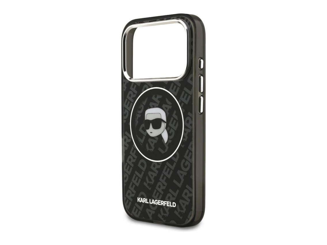 Karl Lagerfeld IML Karl Head Logo MagSafe Case for iPhone 17 Pro Max - Black