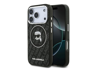 Karl Lagerfeld IML Karl Head Logo MagSafe Case for iPhone 17 Pro Max - Black Karl Lagerfeld IML Karl Head Logo MagSafe Case for iPhone 17 Pro Max - Black