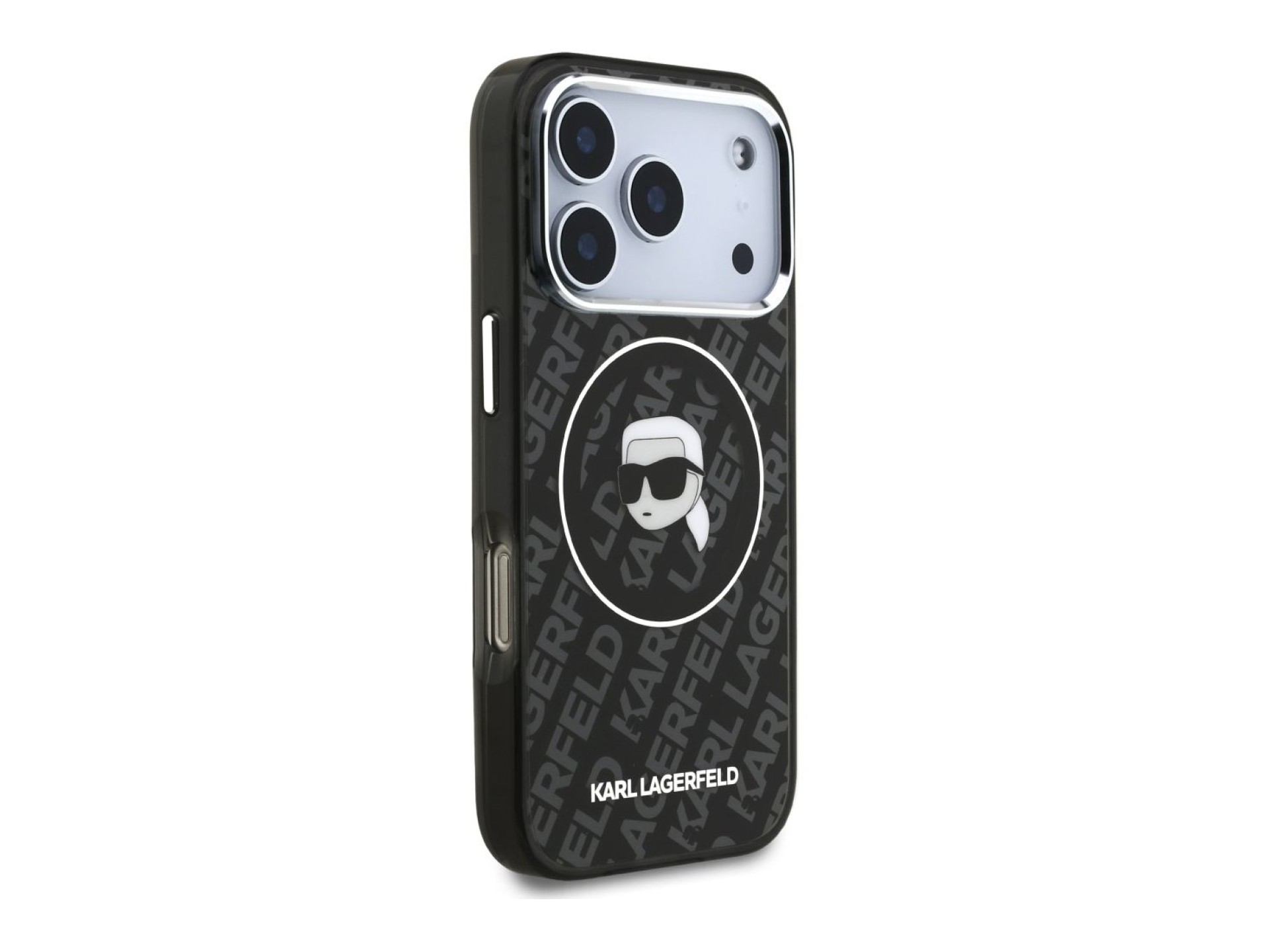 Karl Lagerfeld IML Karl Head Logo MagSafe Case for iPhone 17 Pro - Black