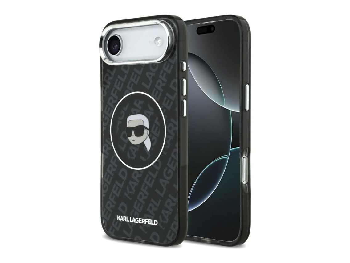Karl Lagerfeld IML Karl Head Logo MagSafe Case for iPhone Air - Black