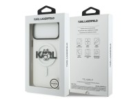 Karl Lagerfeld IML Choupette Sketch Logo MagSafe Case for iPhone 17 Pro - Clear