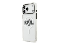 Karl Lagerfeld IML Choupette Sketch Logo MagSafe Case for iPhone 17 Pro - Clear
