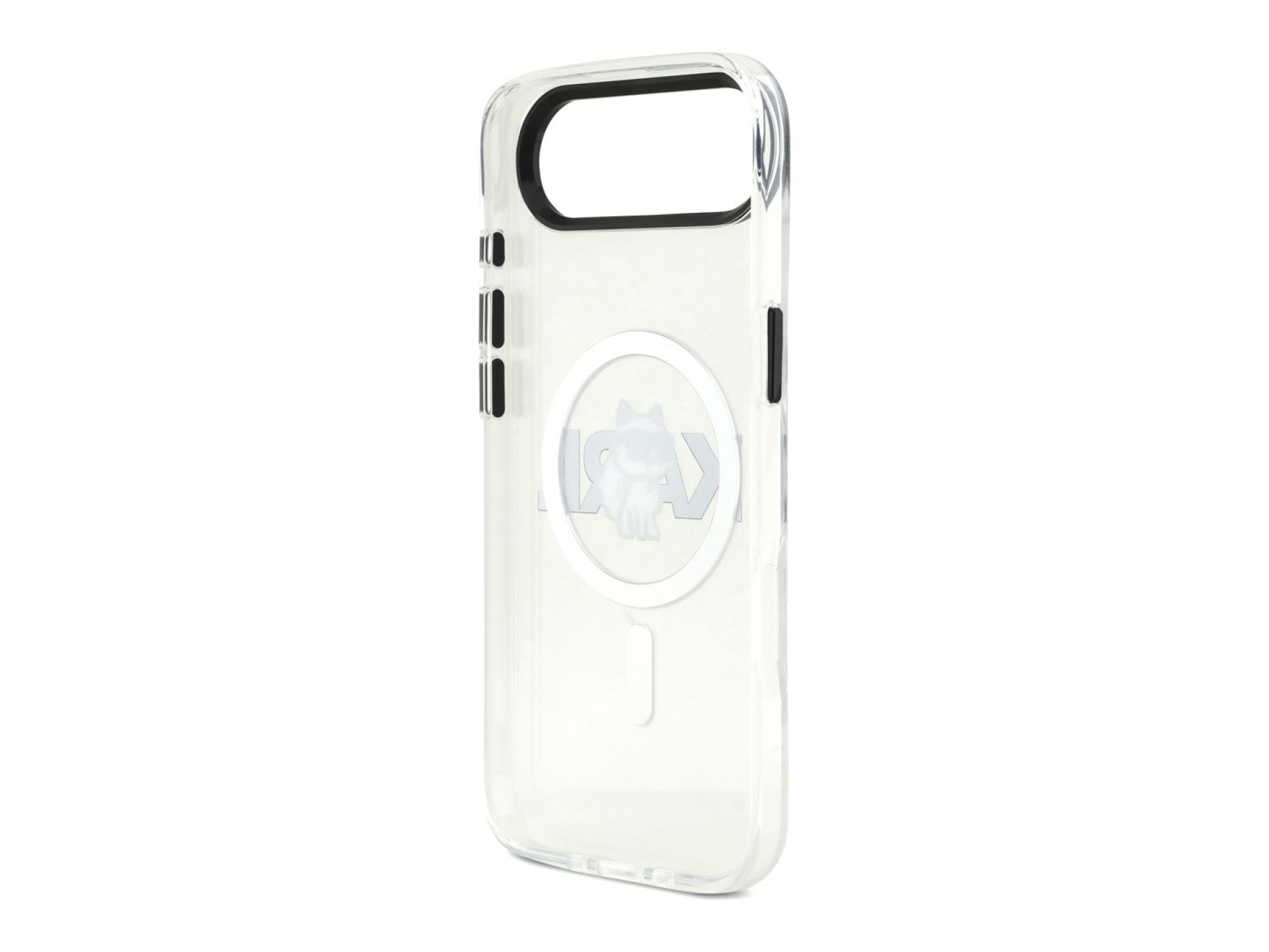 Funda para iPhone Air Karl Lagerfeld IML Choupette Sketch Logo MagSafe - Transparente