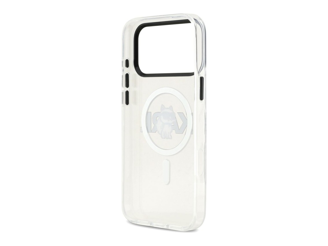Karl Lagerfeld IML Choupette Sketch Logo MagSafe Case for iPhone 17 Pro - Clear