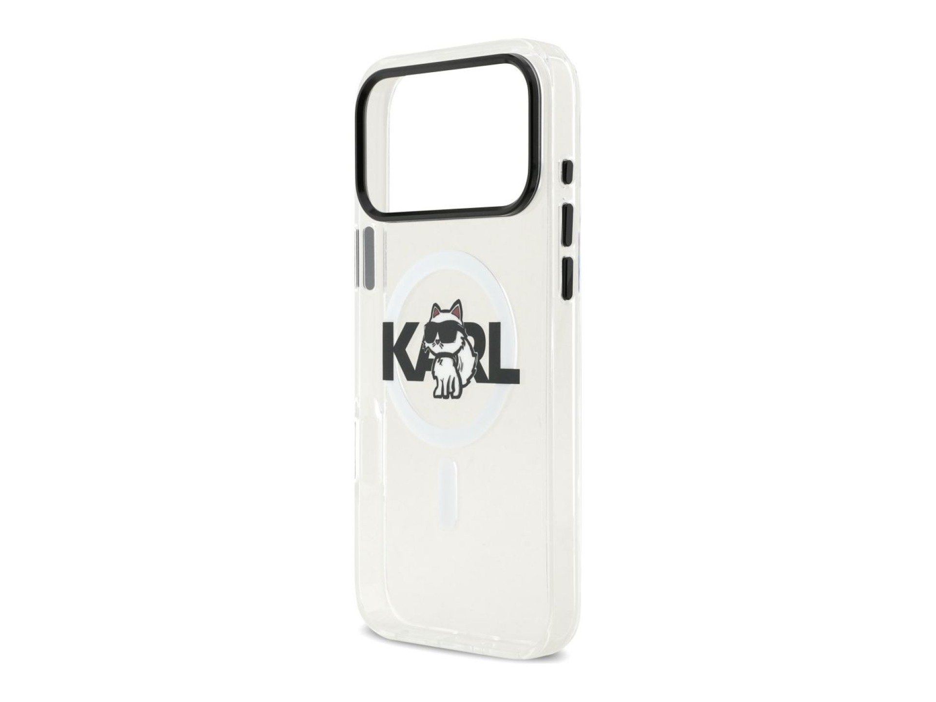 Karl Lagerfeld IML Choupette Sketch Logo MagSafe Case for iPhone 17 Pro - Clear