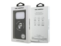 Capa MagSafe Karl Lagerfeld Silicone Karl&Choupette Ring para iPhone 17 Pro - Preta Capa MagSafe Karl Lagerfeld Silicone Karl&Choupette Ring para iPhone 17 Pro - Preta