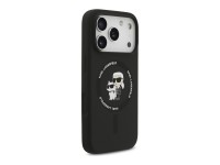 Capa MagSafe Karl Lagerfeld Silicone Karl&Choupette Ring para iPhone 17 Pro - Preta Capa MagSafe Karl Lagerfeld Silicone Karl&Choupette Ring para iPhone 17 Pro - Preta