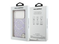 Capa MagSafe Karl Lagerfeld IML KL Monogram para iPhone 17 Pro - Roxo Capa MagSafe Karl Lagerfeld IML KL Monogram para iPhone 17 Pro - Roxo
