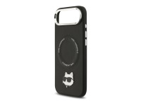 Karl Lagerfeld Choupette Pin MagSafe Case for iPhone Air Black