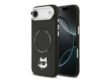 Funda Karl Lagerfeld Choupette Pin MagSafe para iPhone Air negra Funda Karl Lagerfeld Choupette Pin MagSafe para iPhone Air negra