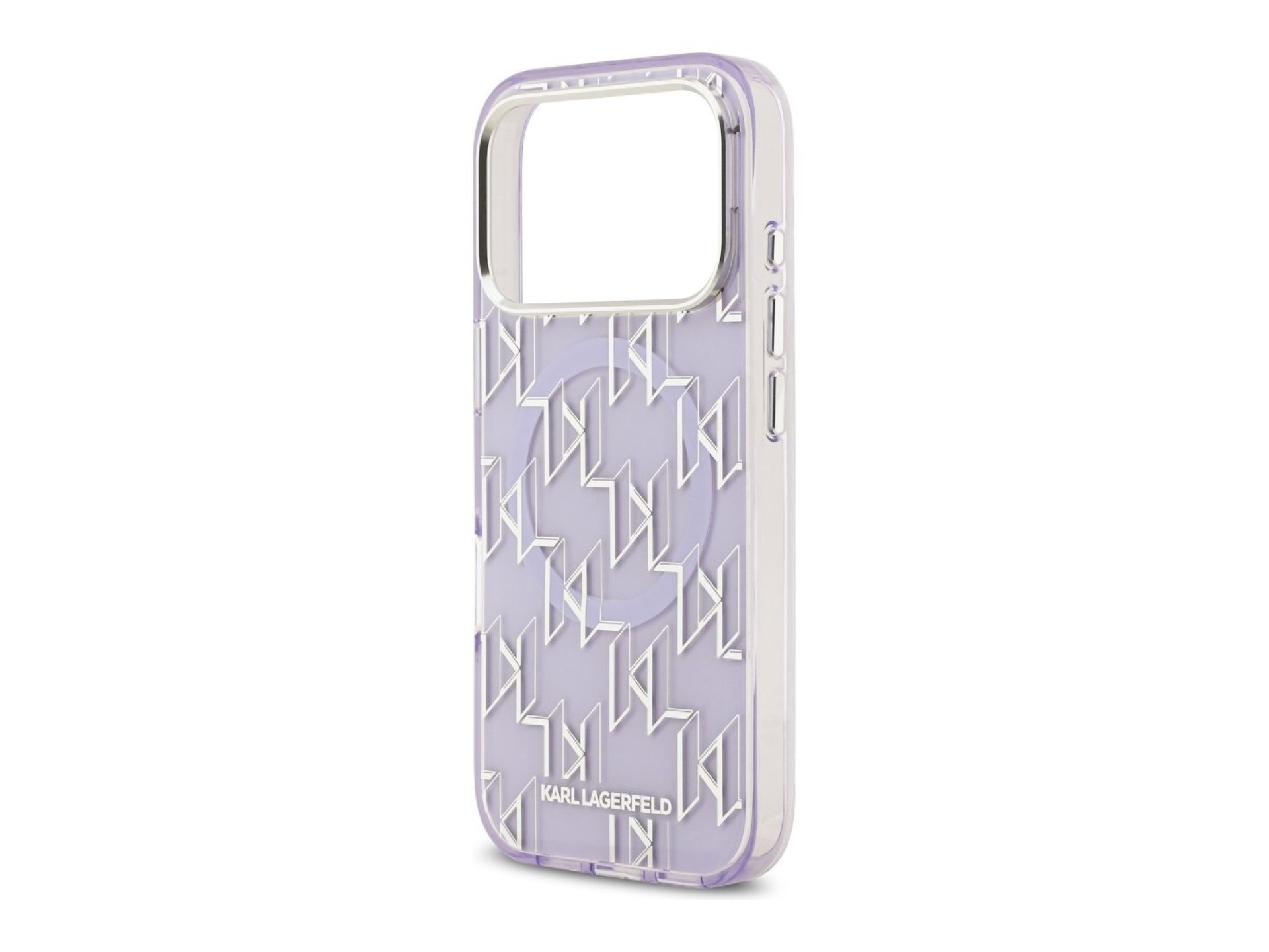 Capa MagSafe Karl Lagerfeld IML KL Monogram para iPhone 17 Pro - Roxo