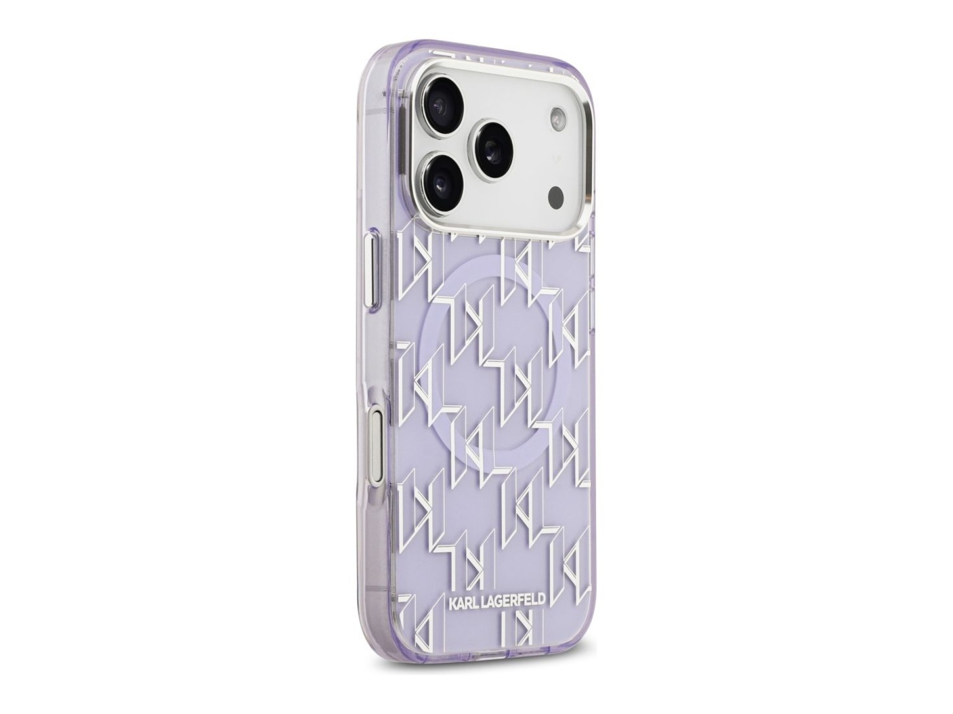 Capa MagSafe Karl Lagerfeld IML KL Monogram para iPhone 17 Pro - Roxo