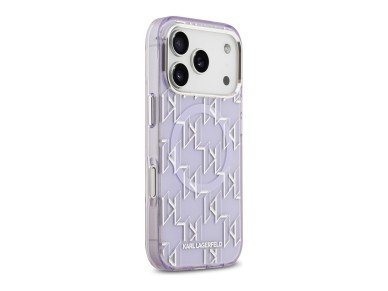 Karl Lagerfeld IML KL Monogram MagSafe Case for iPhone 17 Pro - Purple Karl Lagerfeld IML KL Monogram MagSafe Case for iPhone 17 Pro - Purple