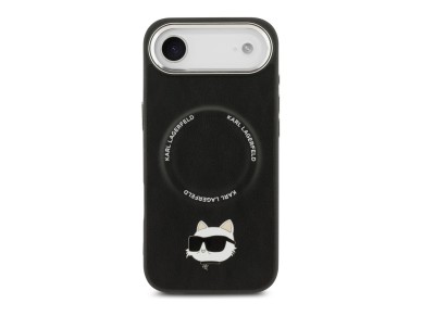 Karl Lagerfeld Choupette Pin MagSafe Case for iPhone Air Black