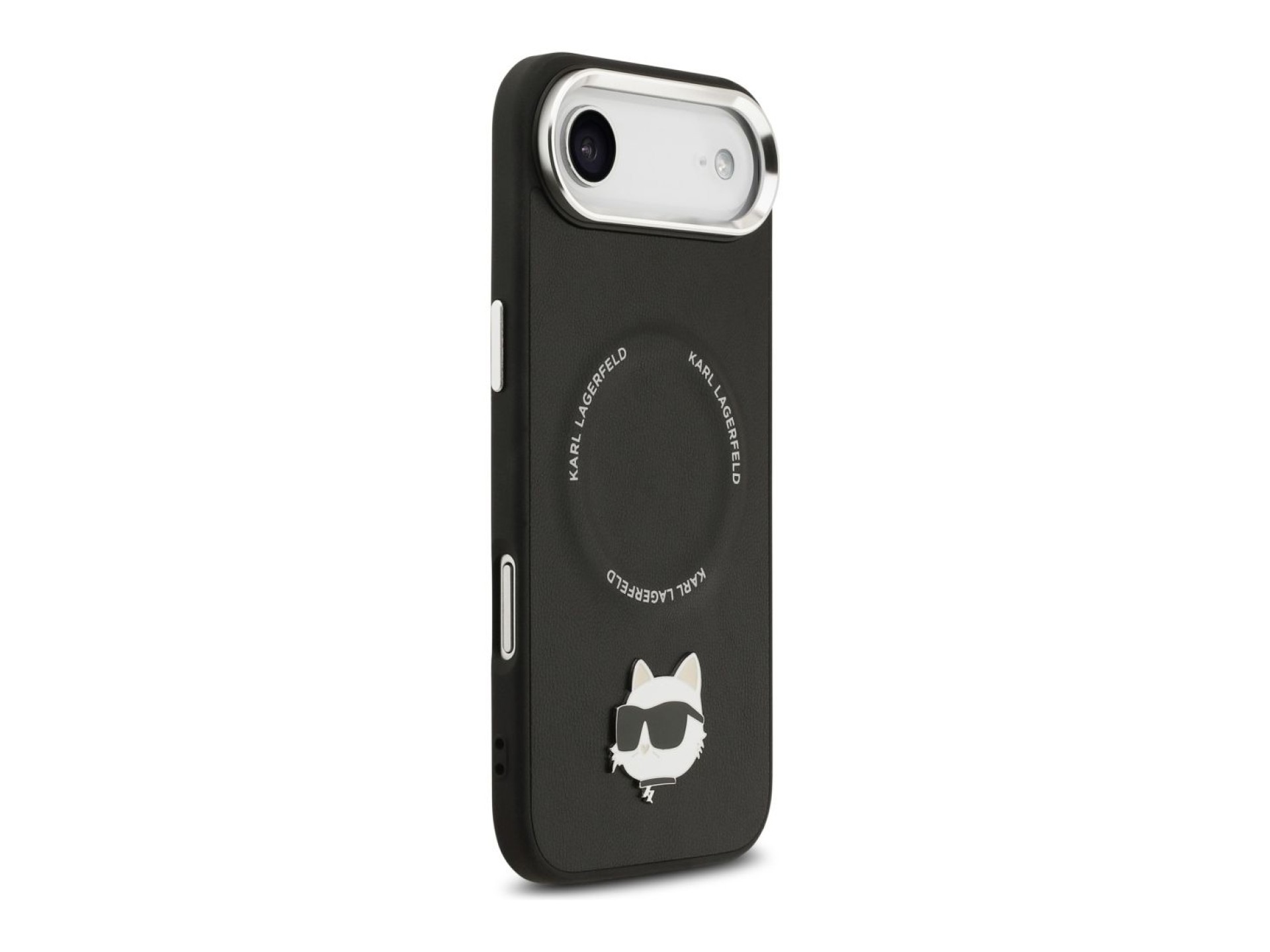 Karl Lagerfeld Choupette Pin MagSafe Case for iPhone Air Black