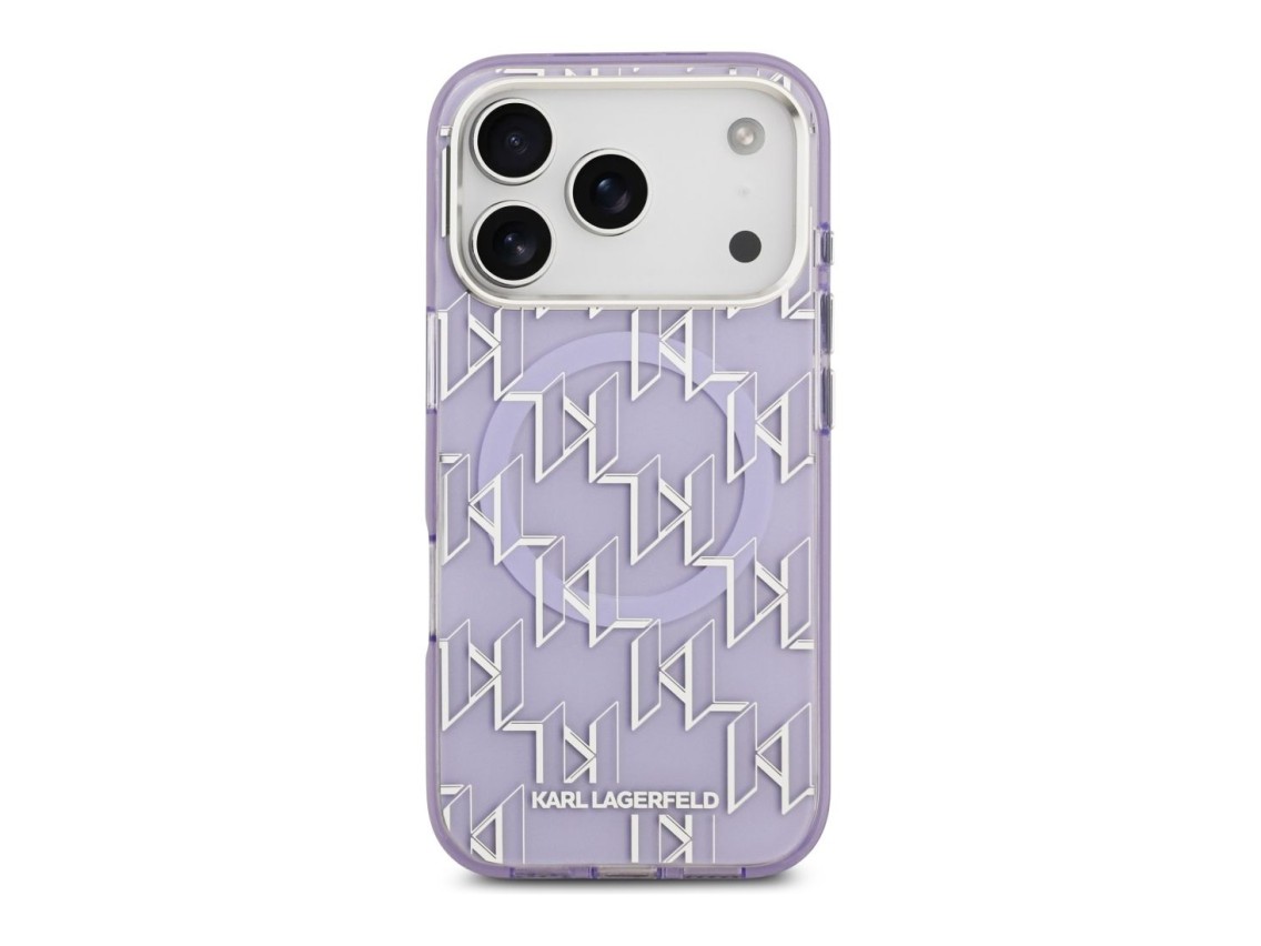 Capa MagSafe Karl Lagerfeld IML KL Monogram para iPhone 17 Pro - Roxo