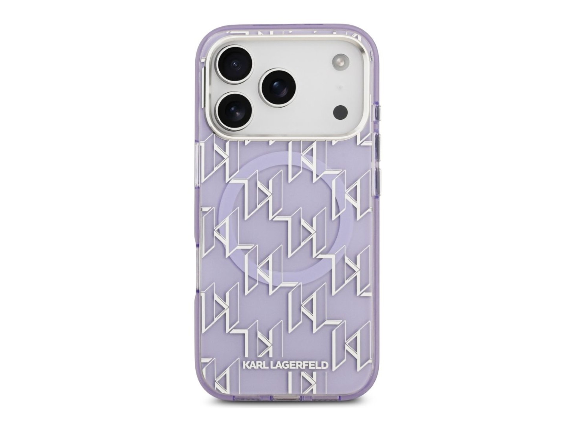 Capa MagSafe Karl Lagerfeld IML KL Monogram para iPhone 17 Pro - Roxo