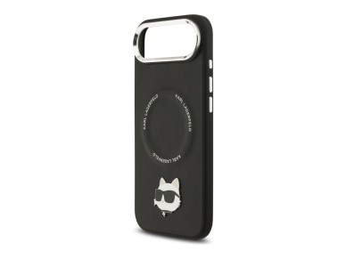 Karl Lagerfeld Choupette Pin MagSafe Case for iPhone Air Black