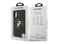 Funda de silicona Karl&Choupette Ring MagSafe de Karl Lagerfeld para iPhone 17 - Negra Funda de silicona Karl&Choupette Ring MagSafe de Karl Lagerfeld para iPhone 17 - Negra