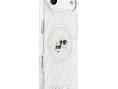 Funda MagSafe Karl Lagerfeld IML Glitter Karl&Choupette Heads para iPhone Air - Gris Funda MagSafe Karl Lagerfeld IML Glitter Karl&Choupette Heads para iPhone Air - Gris