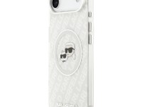 Karl Lagerfeld IML Glitter Karl&Choupette Heads Logo MagSafe Case for iPhone Air - Gray Karl Lagerfeld IML Glitter Karl&Choupette Heads Logo MagSafe Case for iPhone Air - Gray