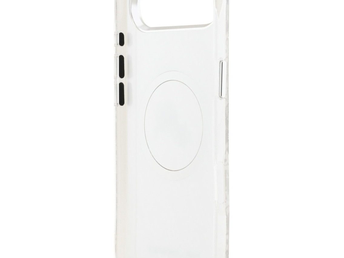 Funda MagSafe Karl Lagerfeld IML Glitter Karl&Choupette Heads para iPhone Air - Gris