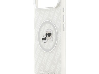 Funda MagSafe Karl Lagerfeld IML Glitter Karl&Choupette Heads para iPhone Air - Gris Funda MagSafe Karl Lagerfeld IML Glitter Karl&Choupette Heads para iPhone Air - Gris