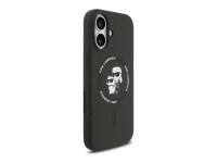 Funda de silicona Karl&Choupette Ring MagSafe de Karl Lagerfeld para iPhone 17 - Negra Funda de silicona Karl&Choupette Ring MagSafe de Karl Lagerfeld para iPhone 17 - Negra