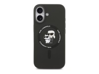 Funda de silicona Karl&Choupette Ring MagSafe de Karl Lagerfeld para iPhone 17 - Negra Funda de silicona Karl&Choupette Ring MagSafe de Karl Lagerfeld para iPhone 17 - Negra