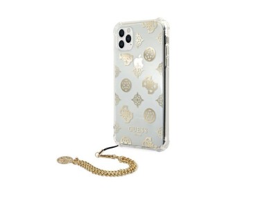 Capa para iPhone 11 Pro da Cole��o Peony Chain da Guess - Dourada