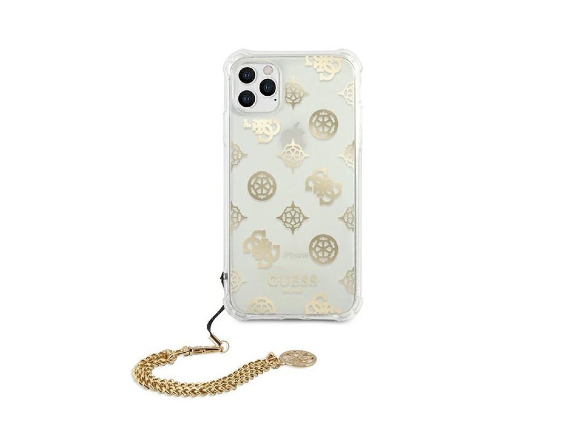 Capa para iPhone 11 Pro da Cole��o Peony Chain da Guess - Dourada