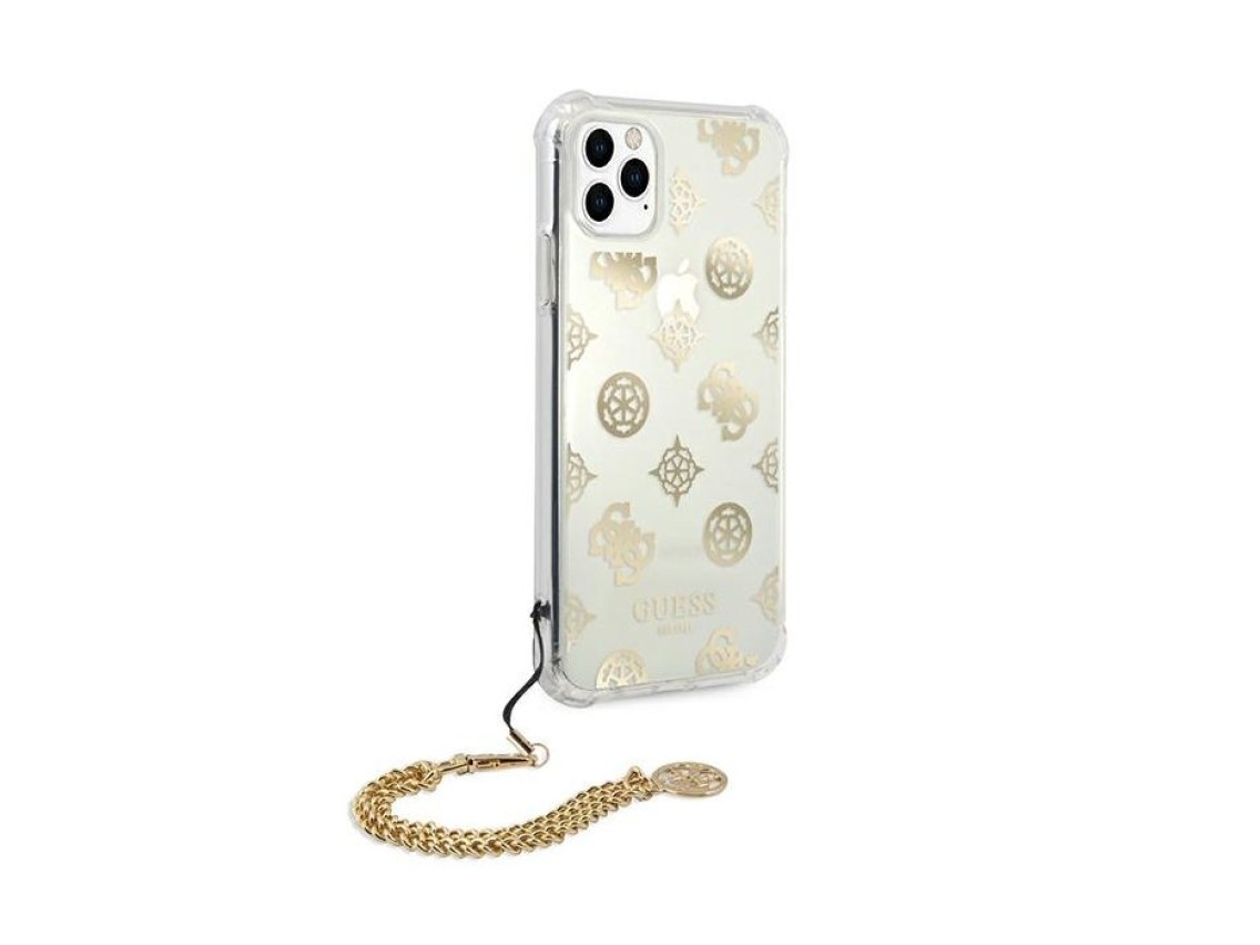 Capa para iPhone 11 Pro da Cole��o Peony Chain da Guess - Dourada