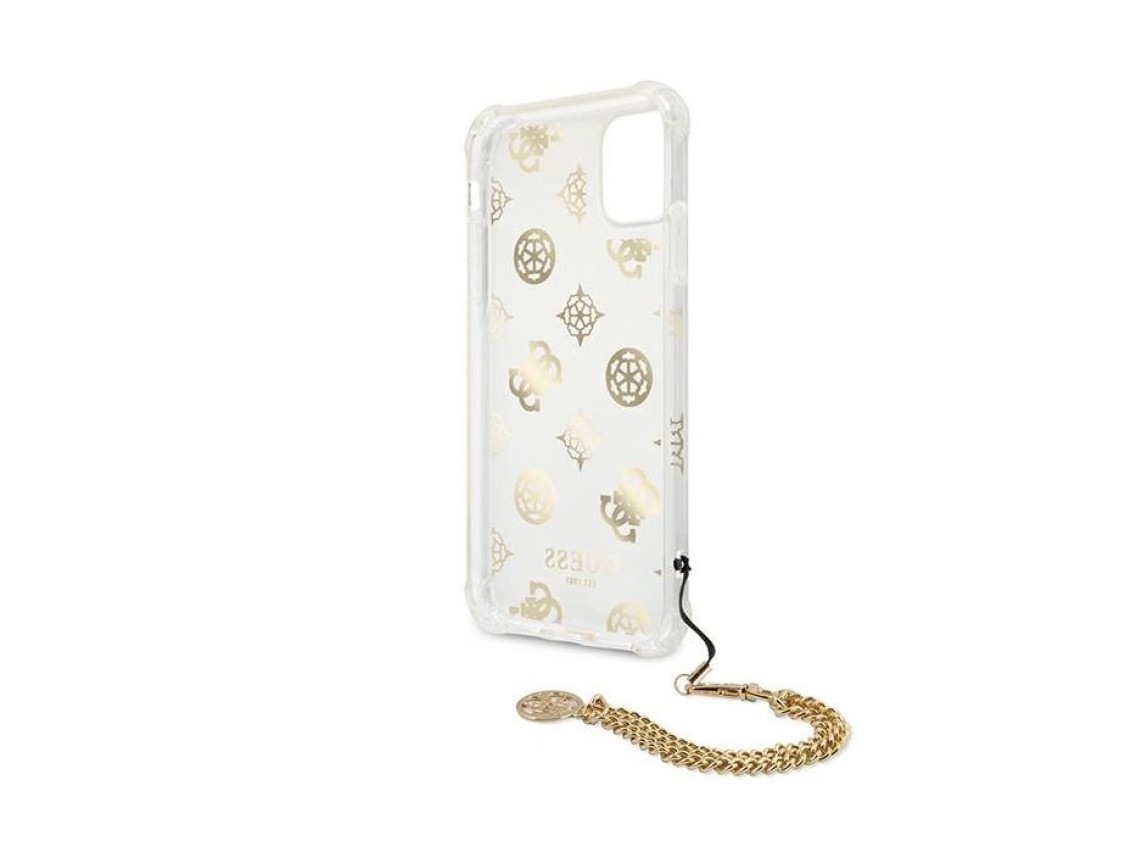 Capa para iPhone 11 Pro da Cole��o Peony Chain da Guess - Dourada